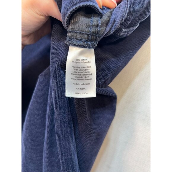 Talbots Women's Straight Leg Corduroy Curvy Jeans Stretch Size 8 Blue Mid Wash - Picture 5 of 12